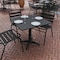 Flash Furniture Mellie 31.5'' Black Square Metal Indoor-Outdoor Table with Base TLH-053-3-BK-GG - alternate 6